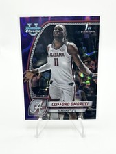 2024-25 Bowman University Chrome - Clifford Omoruyi #14 Purple Lava Refractor...