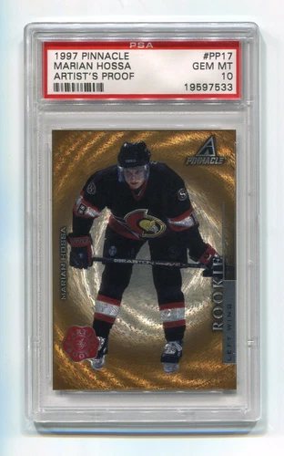 1997 Pinnacle Artist's Proof PP17 17 Marian Hossa Rookie Card RC PSA 10 Gem Mint