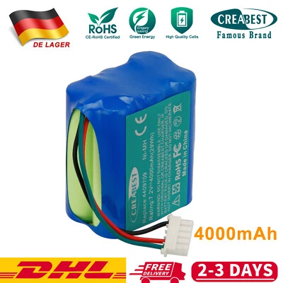 4.0AH 7.2V Ni-MH Akku für iRobot Braava 380 380T 390T 4409709 Mint Plus 5200
