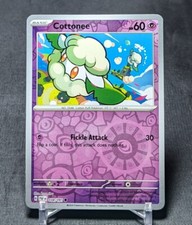 Cottonee Common Reverse Holo Psychic 2024 PALDEAN FATES Pokemon TCG Card 034/091