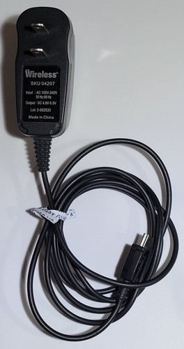 Just Wireless SKU 04207 Cell Phone Wall Charger 100-240VAC 50/60Hz 4.8-5.5VDC
