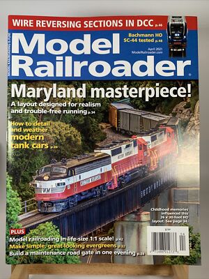 Model Railroader Magazine, April 2021 Issue New