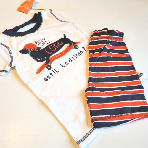 Gymboree Boy sz 4 Dog Skateboard Weenie Gymmies Pajamas NWT PJs Winter Plaid - Picture 2 of 3