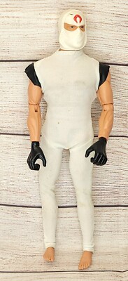 Vintage 1996 Gi Joe Action Figure Storm Shadow 11 inch White