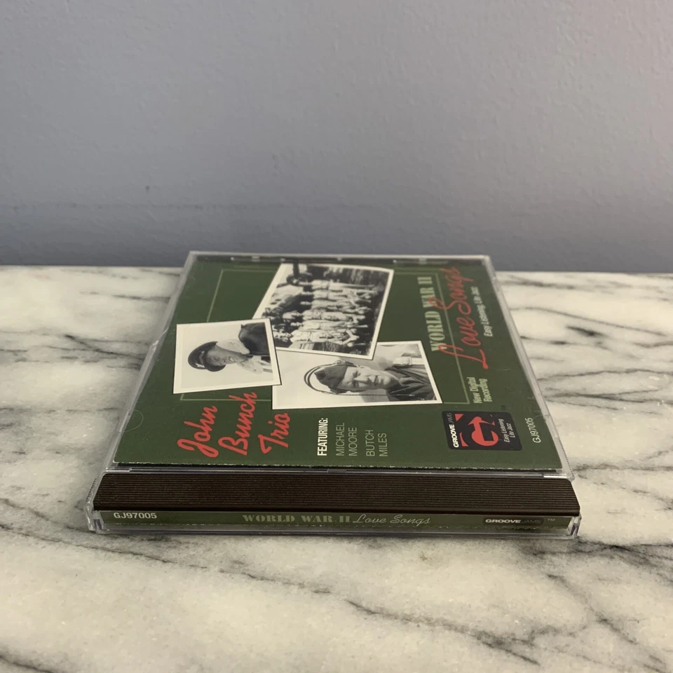 John Bunch Trio - Love Songs WWII CD 1998 Groove Jams Jazz GJ97005 VG+ Foto 4 de 4