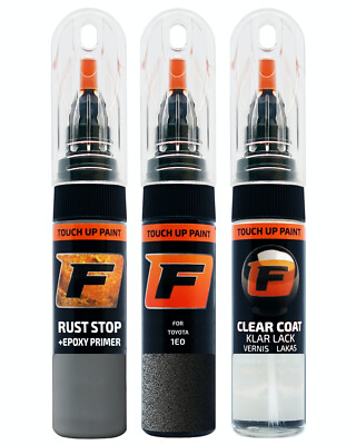 für TOYOTA 1E0 DARK GREY LACKSTIFT Reparatur Set Autolack Kratzer