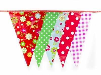 Rot und mehrfarbig Shabby Chic Vintage Druck Jagd 10m mit 20 Stiften