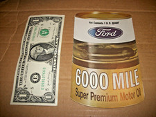Vintage 1972 Ford Motor Oil Can Advertisement Pamphlet - Shaped Like An Oil Can