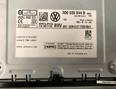 VW Composition Media MIB2 Unit UNLOCKED NAR 3Q0035844B | eBay