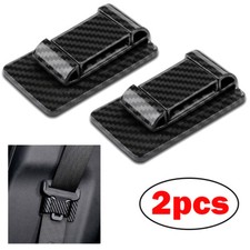 2x Carbon Fiber Car Seat Belt Stabilizer Limiter Auto Interior Accessories 2x Carbon Fiber Car Seat Belt Stabilizer Limiter Auto Interior Accessories