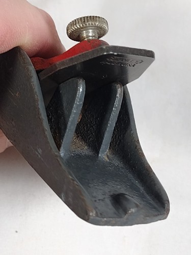 Vtg Stanley small mini thumb finger wood block plane USA 3 1/2" x 1" (910) - Picture 5 of 11