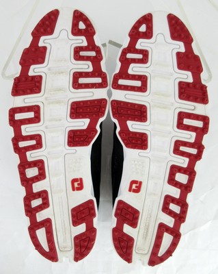 FootJoy SuperLites XP Spikeless Golf Shoes Black Red Sz 10.5  display picture 3