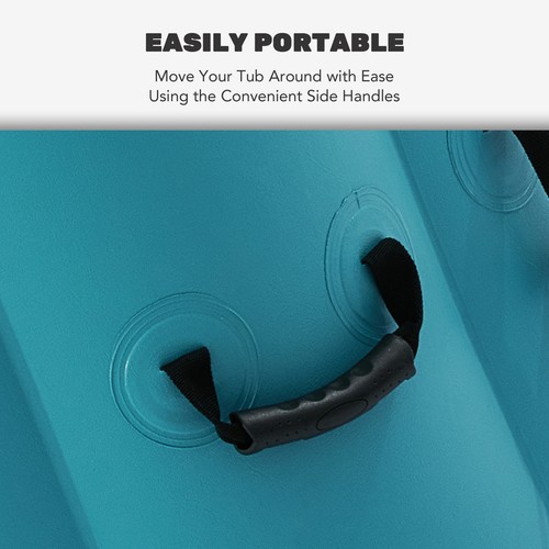 CO-Z 4 Person 5'x5' Inflatable Spa Tub Pool Heater All Hot Tub Accessories Teal - Picture 7 of 12