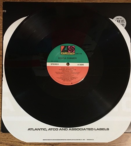 Donna Summer Work That Magic 12” PROMO SINGLE Vinyl Record Album~Unplayed~EX/EX - Picture 2 of 3