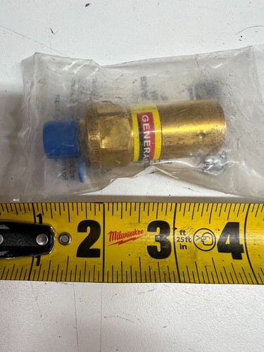 Generant IRVP-250B-FS-22 Industrial Relief Valve 1/4" Male NPT Brass 22 PSI 1.52 - Picture 2 of 2