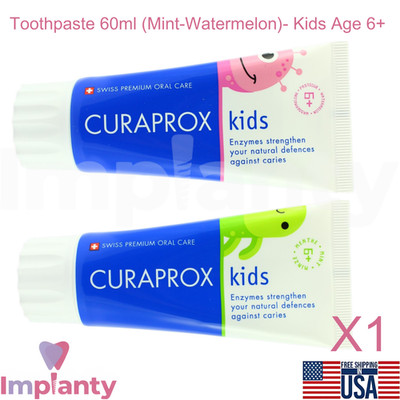 Curaprox Kids Dental FIuoride Toothpaste 60ml Ages 6+ Gentle Daily Hygiene