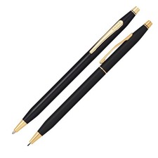 Cross Classic Century Black Ballpoint Pen  Pencil Writing Instrument Set
