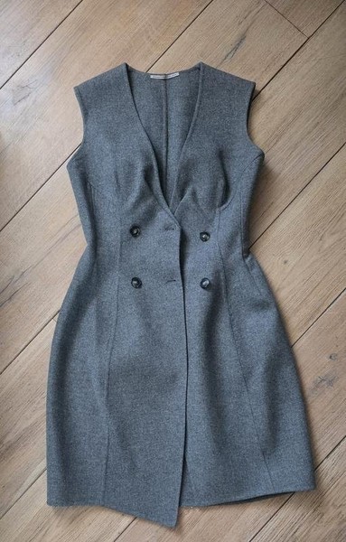 Damen Ermanno Scervino Weste Grau Wolle 36 / S / 44