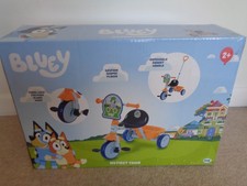 Bluey My First Trike Kids Push Along Ride Tricycle Bike Removable Parent Handle