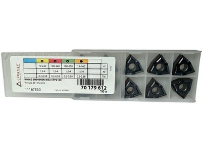 10x Ceratizit Wendeplatten WNMG 080404-EN -M52  CTP2120 NEU mit Rechnung