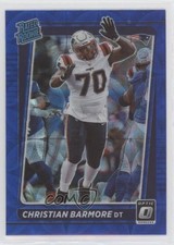 2021 Panini Donruss Optic Rated Rookie Blue Scope Prizm Christian Barmore 0hk3