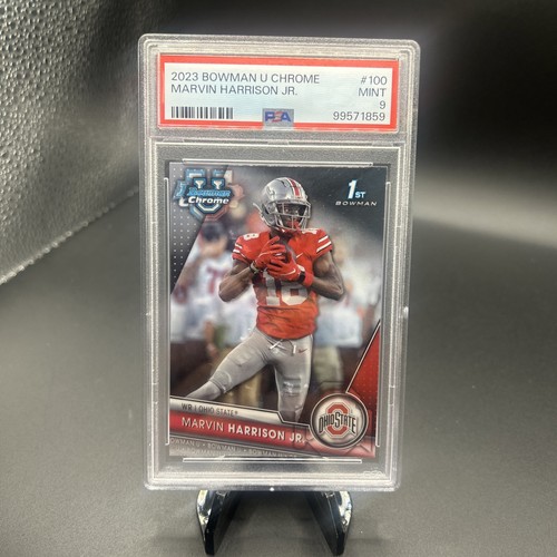 2023 Bowman U Chrome - Marvin Harrison Jr - 1st Bowman #100 - PSA 9 Mint