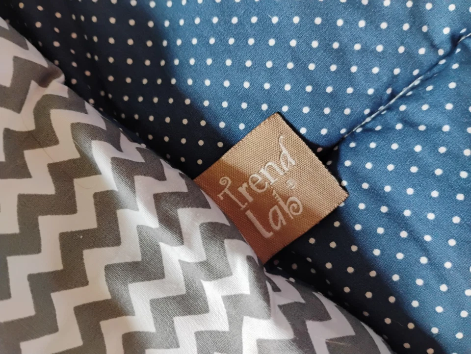 Edredón edredón de laboratorio Trend manta para cuna ropa de cama guardería lunares a cuadros 34x44 Foto 3 de 3