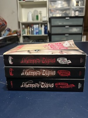 The Vampire Diaries Paperback Lot by L. J. Smith Fantasy Romance Series