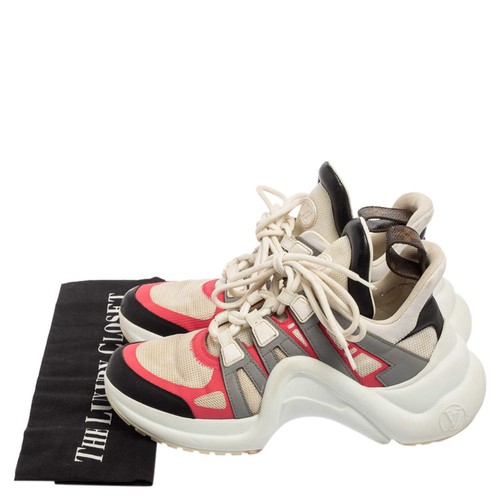 Louis Vuitton Multicolor Leather And Mesh Archlight Sneakers Size 365 - Picture 8 of 8