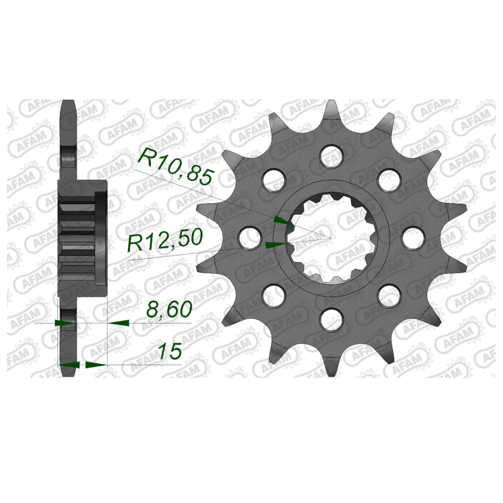 AFAM 24509-14 FRONT 14T, 520