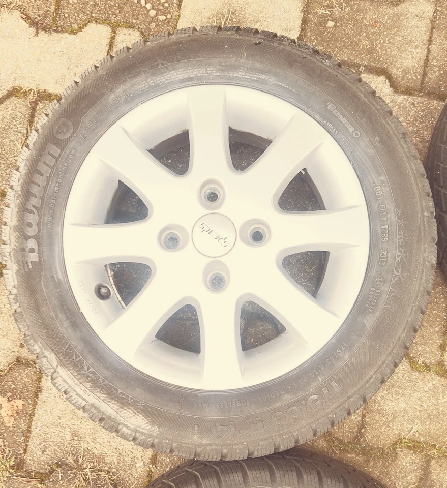 Hyundai Smart Mitsubishi Suzuki Alufelgen LK 4x114,3 Winterreifen 175/65R14 Baru - Bild 3 von 4