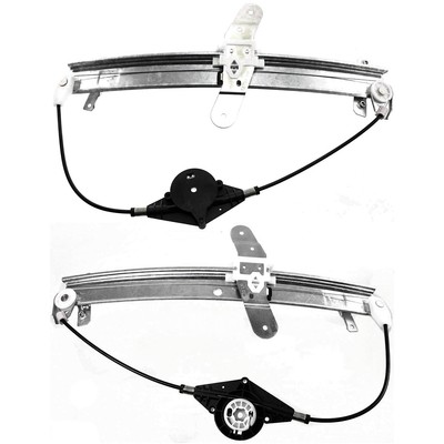 Pair Window Regulators Glass Set of 2 Front Driver & Passenger Side Left Right