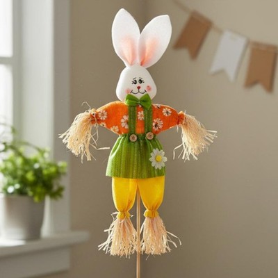 Osterhase Vogelscheuche festlich Strohhase Dekoration Unikat Geschenk für
