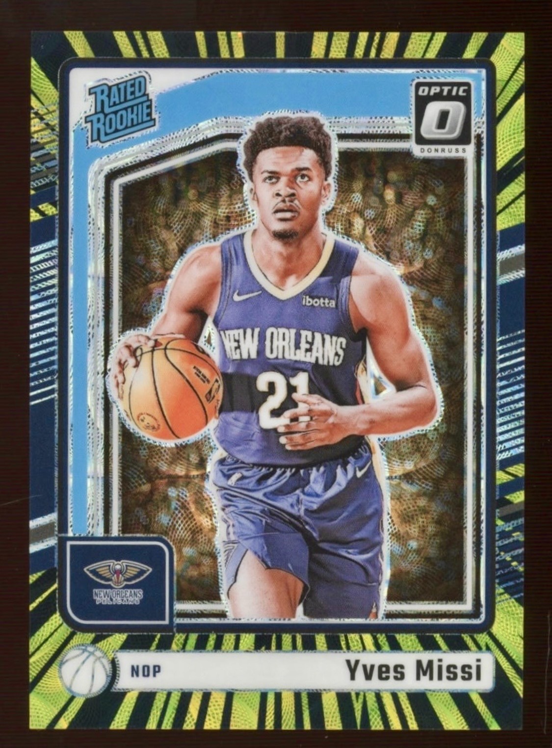 2024-25 Donruss Optic - Yves Missi #265 RATED ROOKIE SSP ELECTRICITY PRIZM /75 