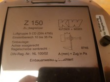 KW-Zugbegrenzer Reglerklappe Standard Z 150mm durch