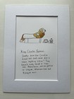 King Charles Spaniel Dog Picture Mounted Pet Art Funny 8x6 Ins