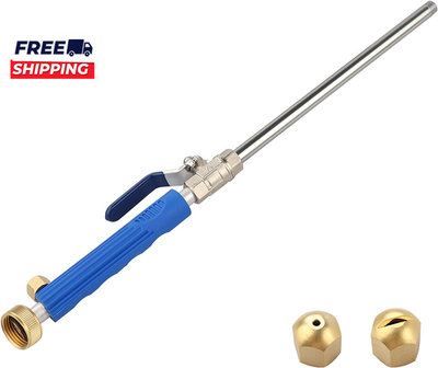 #ad High Pressure Power Washer Attachment Wand Hydro Jet Water Hose Nozzle $27.43