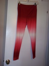 One Size LuLaRoe Leggings Red Variated  25" WAIST