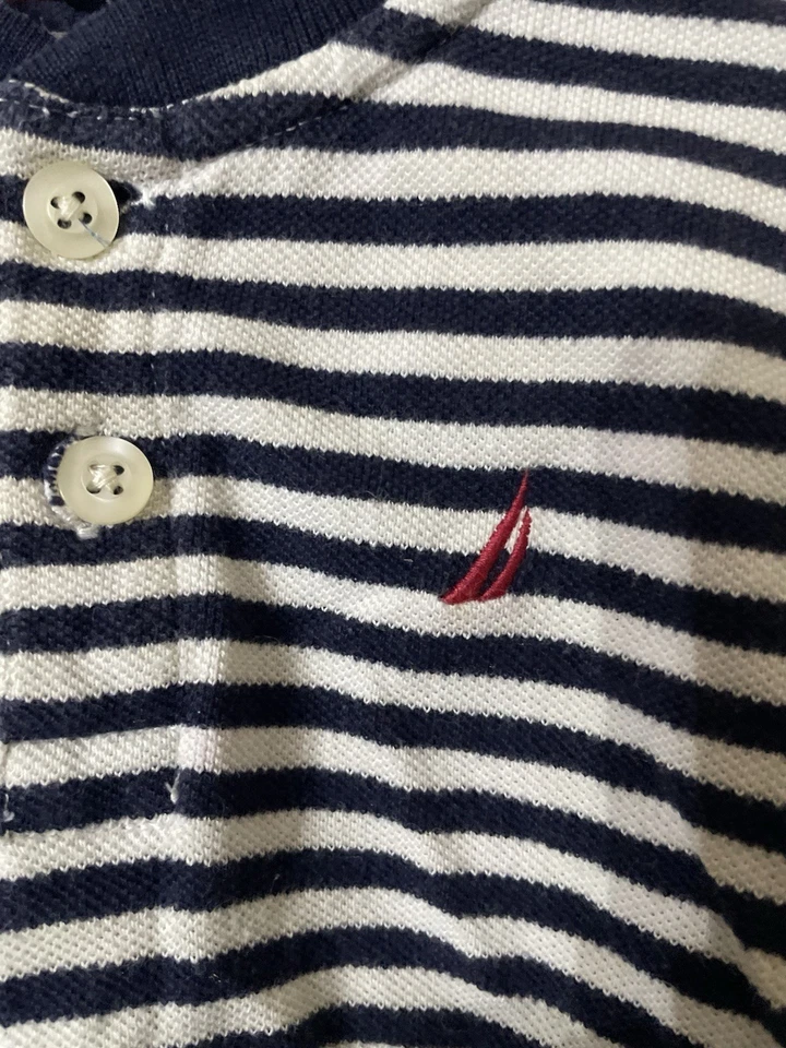 Boys Non Collar Polo Shirt By Nautica Excellent Condition Age 2 Years - Image 2 of 4