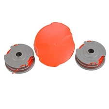 1Set Trimmer Spool Line & Cap Cover Fit for Flymo Contour 500 700 Power Trim 300