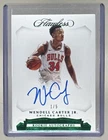 Wendell Carter Jr 2018 Panini Flawless #RA-WCJ Green Rookie RC Auto 1/5