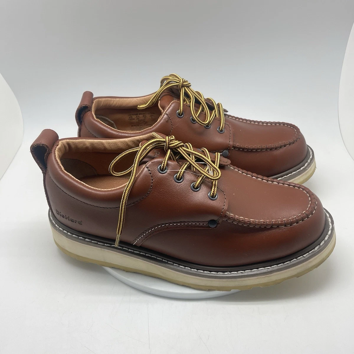 DieHard SureTrack Sears Mens 12 EE Brown Leather 82994 Oxford Soft Toe Work Shoe All Shoes – tagged  main image 4