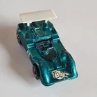 Vintage 1969 Hot Wheels Redline Chaparral 2G Aqua HK with Badge, Tabbed Base.