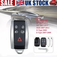 Smart Car Key Shell Case for Jaguar XK XF XFR XKR XK8 Remote Fob Cover 5 Button