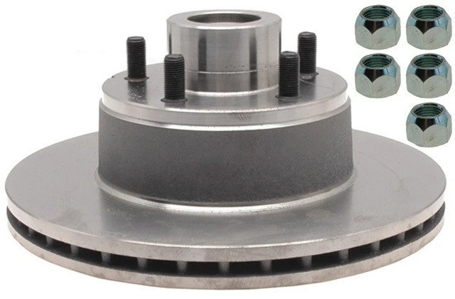 Rotor y buje de freno de disco con frenos Raybestos - se adapta a Dodge Challenger 1972-1970 delantero Foto 3 de 4