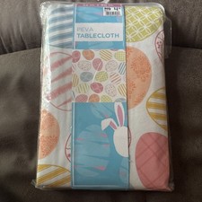Big Lots Easter Egg Vinyl Oblong Tablecloth