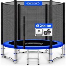 MONZANA® Trampolin Gartentrampolin Kindertrampolin Outdoor Komplettset Ø 244 cm