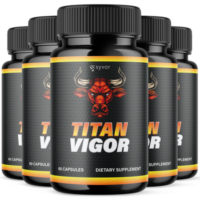 #ad 5 Pack Titan Vigor Advanced Male Support Supplement TitanVigor Vitamin 300Caps $59.95