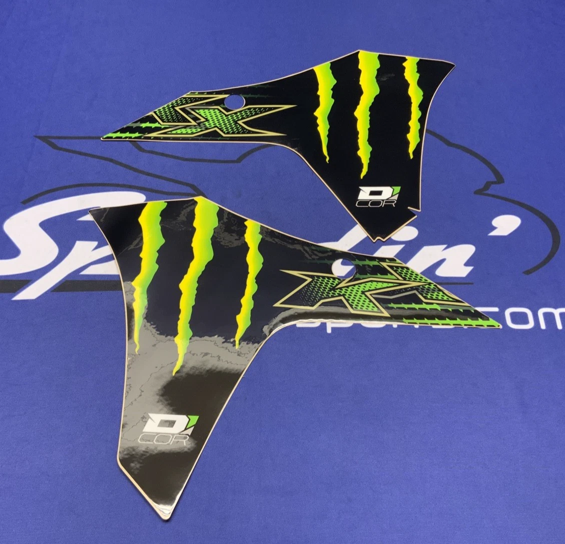 D'COR Visuals Monster Kawasaki Complete Graphic Kit KX250F 2017