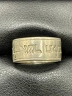 Jams Avery Vintage Sterling Silver Scripture Of Ruth 11MM Hebrew Ring Size 10 E5